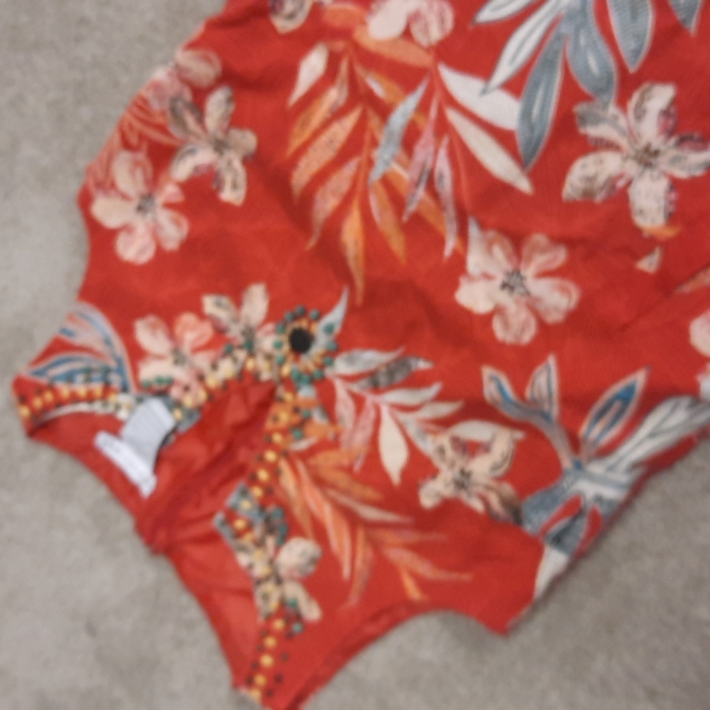 Madison Leigh linen / Rayon Fall colour dress size 12 - Picture 8 of 10